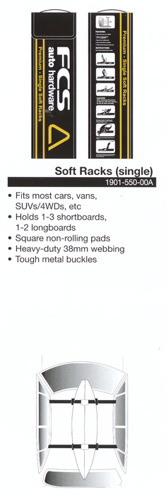 FCS Soft Rack - single -Roof Rack