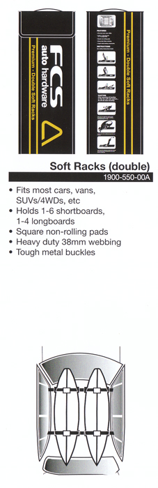 FCS Soft Racks ( Double) - Roof Rack